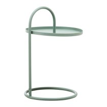 Tavira Metal Hanging Top Side Table Round In Green