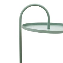 Tavira Metal Hanging Top Side Table Round In Green