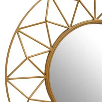 Mainz 3D Wall Mirror With Gold Metal Frame