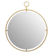 Mainz Wall Mirror With Gold Metal Ring