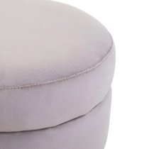 Lagos Velvet Seating Stool In Mink