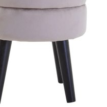 Lagos Velvet Seating Stool In Mink