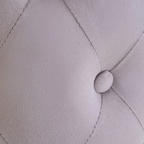 Lagos Velvet Button Tufted Stool In Mink