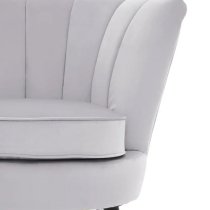 Lagos Velvet Accent Chair In Grey