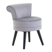 Lagos Velvet Kids Seating Chair In Grey