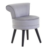 Lagos Velvet Kids Seating Chair In Grey