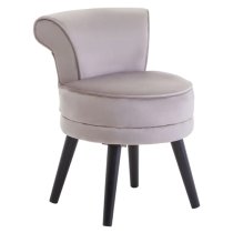 Lagos Velvet Kids Seating Chair In Mink