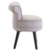 Lagos Velvet Kids Seating Chair In Mink