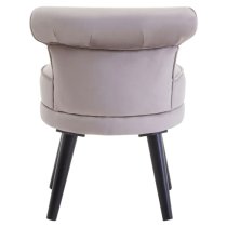 Lagos Velvet Kids Seating Chair In Mink