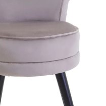 Lagos Velvet Kids Seating Chair In Mink