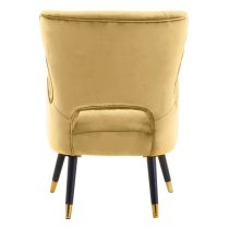 Lagos Velvet Cut Out Back Armchair In Pistachio