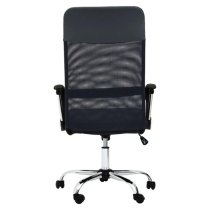 Brent Fabric Home Office Chair In Black Mesh