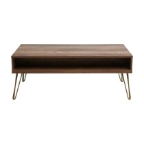 Flora Wooden Coffee Table With 2 Drawers In Veneering Effect