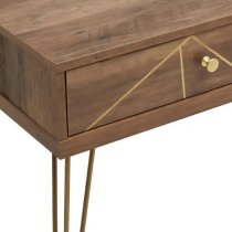 Flora Wooden Coffee Table With 2 Drawers In Veneering Effect