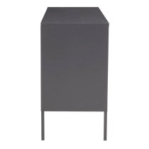 Accra Steel Display Cabinet With 3 Doors In Grey