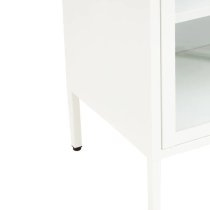 Accra Steel Display Cabinet With 2 Doors In White