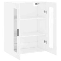 Barrie High Gloss Wall Mounted Storage Cabinet In White