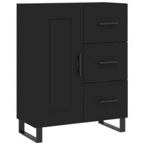 Avalon Wooden Sideboard With 1 Door 3 Drawers In Black