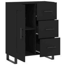 Avalon Wooden Sideboard With 1 Door 3 Drawers In Black