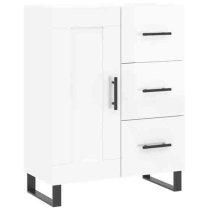 Avalon High Gloss Sideboard With 1 Door 3 Drawers In White