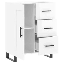 Avalon High Gloss Sideboard With 1 Door 3 Drawers In White