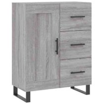 Avalon Wooden Sideboard With 1 Door 3 Drawers In Grey Sonoma