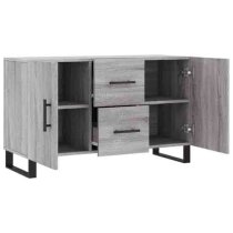 Avalon Wooden Sideboard With 2 Doors 2 Drawers In Grey Sonoma