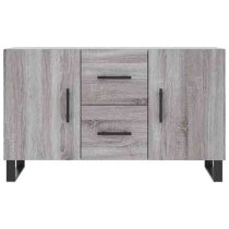 Avalon Wooden Sideboard With 2 Doors 2 Drawers In Grey Sonoma