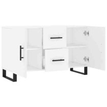 Avalon Wooden Sideboard With 2 Doors 2 Drawers In White