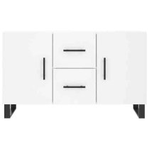 Avalon Wooden Sideboard With 2 Doors 2 Drawers In White