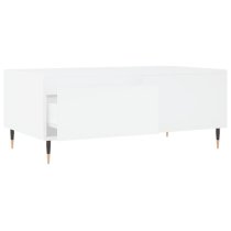 Caen Wooden Coffee Table With 1 Drawer In White