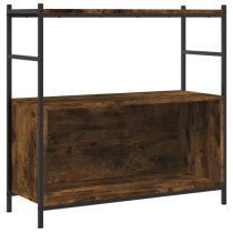 Biloxi Wooden Bookcase With 1 Large Shelf In Smoked Oak