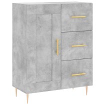 Didim Wooden Sideboard With 1 Door 3 Drawers In Concrete Effect