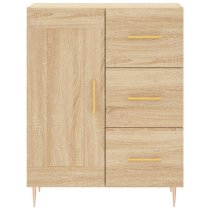 Didim Wooden Sideboard With 1 Door 3 Drawers In Sonoma Oak