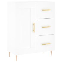 Didim Wooden Sideboard With 1 Door 3 Drawers In White