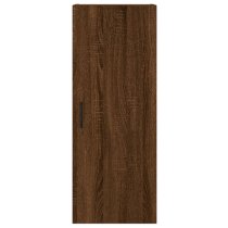 Carrara Wooden Wall Mounted Storage Cabinet In Brown Oak