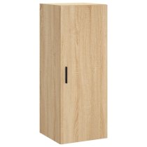 Carrara Wooden Wall Mounted Storage Cabinet In Sonoma Oak