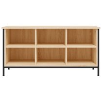 Atlanta Shoe Storage Bench 6 Compartments In Sonoma Oak