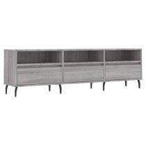 Bonn Wooden TV Stand With 3 Drawers In Grey Sonoma Oak