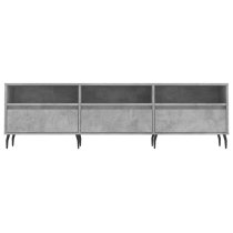 Bonn Wooden TV Stand With 3 Drawers In Concrete Effect