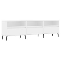 Bonn Wooden TV Stand With 3 Drawers In White