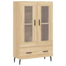 Derby Display Cabinet With 2 Doors 1 Drawer In Sonoma Oak