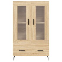 Derby Display Cabinet With 2 Doors 1 Drawer In Sonoma Oak