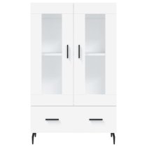 Derby Display Cabinet With 2 Doors 1 Drawer In White