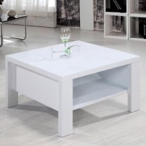 Paxton High Gloss Coffee Table Square In White