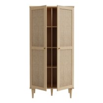 Cassis Wooden Wardrobe With 2 Doors In Light Oak Effect