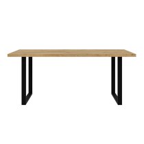 Narva Wooden Dining Table Rectangular In Spica Oak