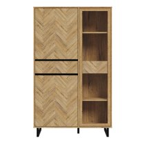 Narva Wooden Display Cabinet In Spica Oak