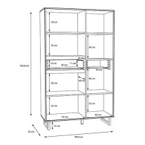 Narva Wooden Display Cabinet In Spica Oak