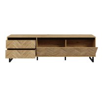 Narva Wooden TV Stand 1 Door 2 Drawers In Spica Oak